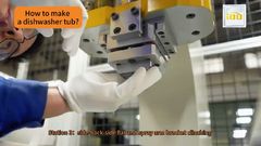 Station 3：side-back-side and spray arm bracket clinching#dishwasher#making #manufacturing#production