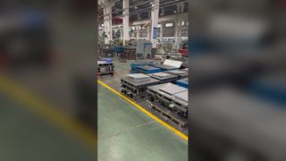 The automated warehouse in the workshop has been completed.